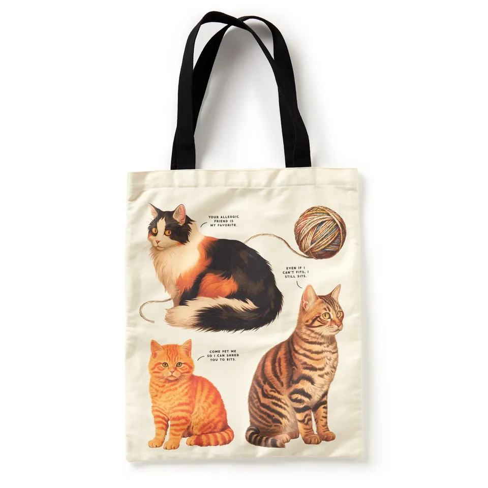 galison-moody-cats-tragetasche-baumwolle-katzen image 1