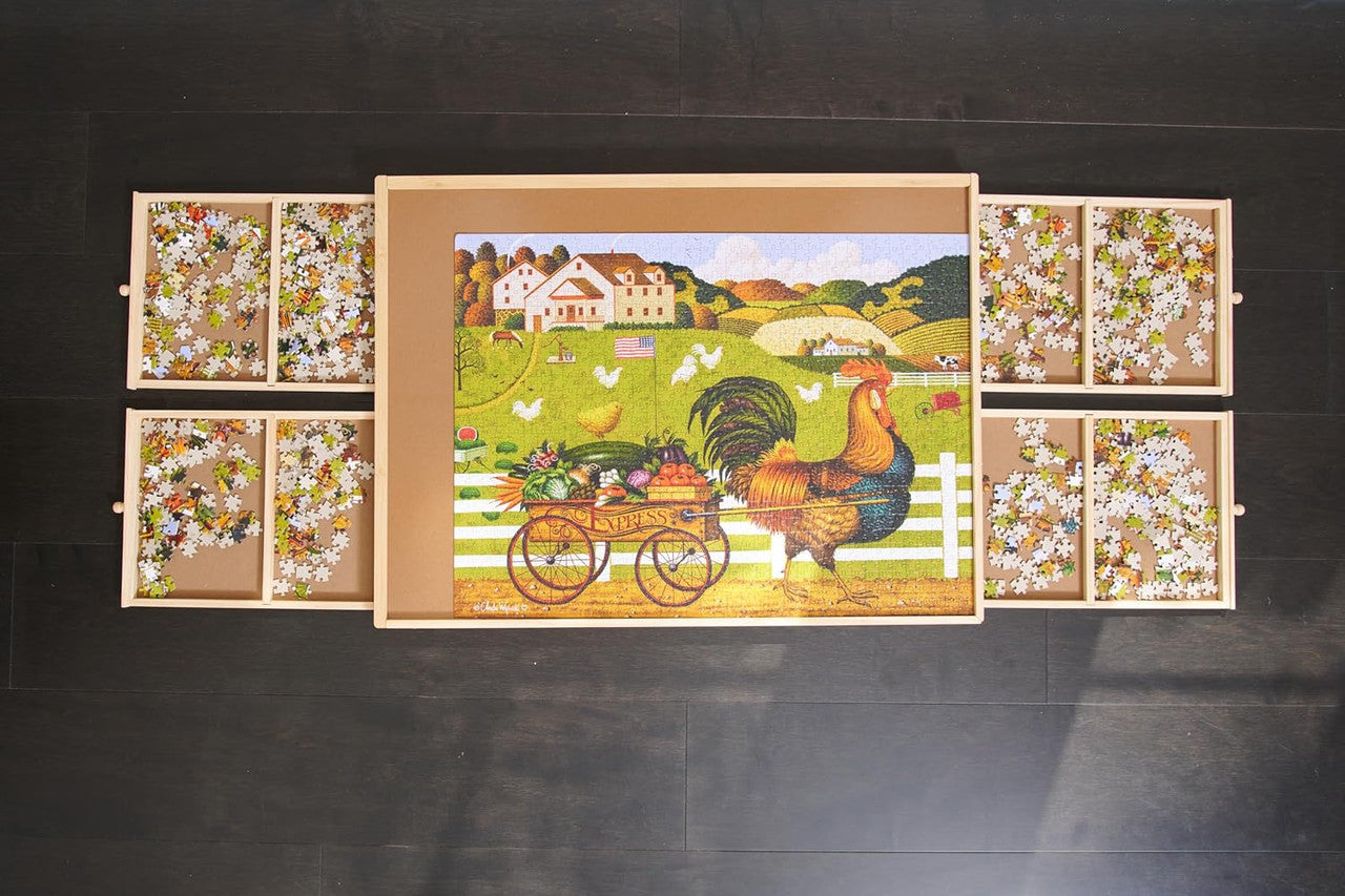 buffalo-games-puzzletisch-holz-schubladen-1000-teile image 1