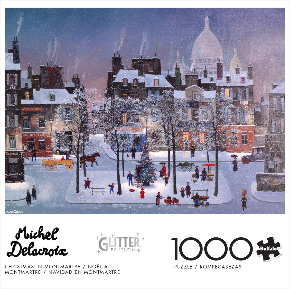 buffalo-games-christmas-in-monmartre-puzzle-1000-teile-glitzer image 2