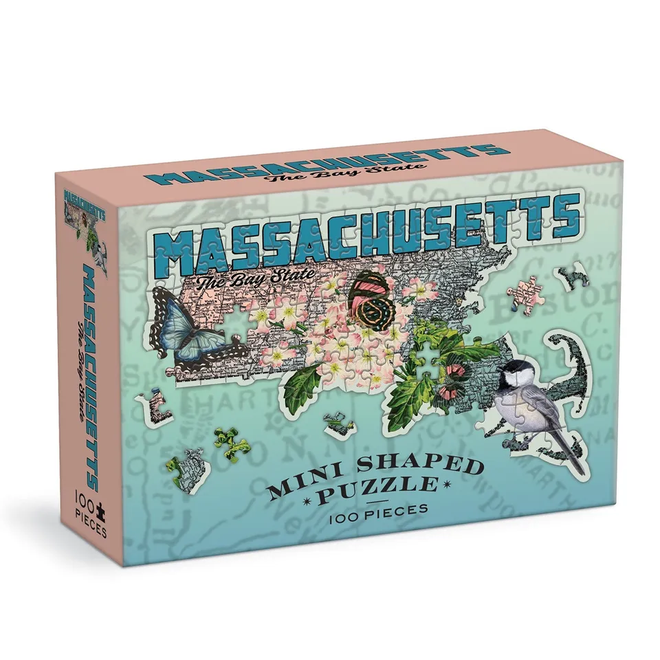 galison-massachusetts-mini-puzzle-100-teile-vogel-blume image 1