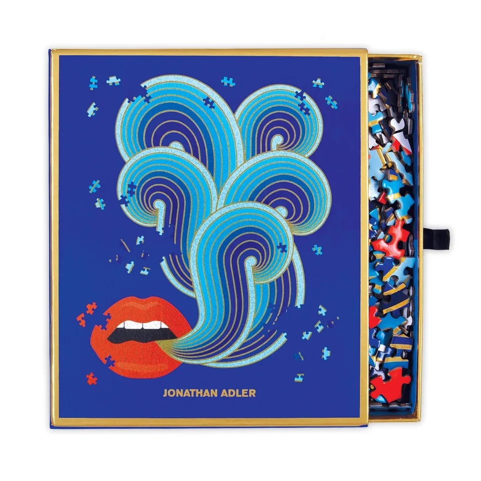 galison-jonathan-adler-lips-form-puzzle-750-teile image 1