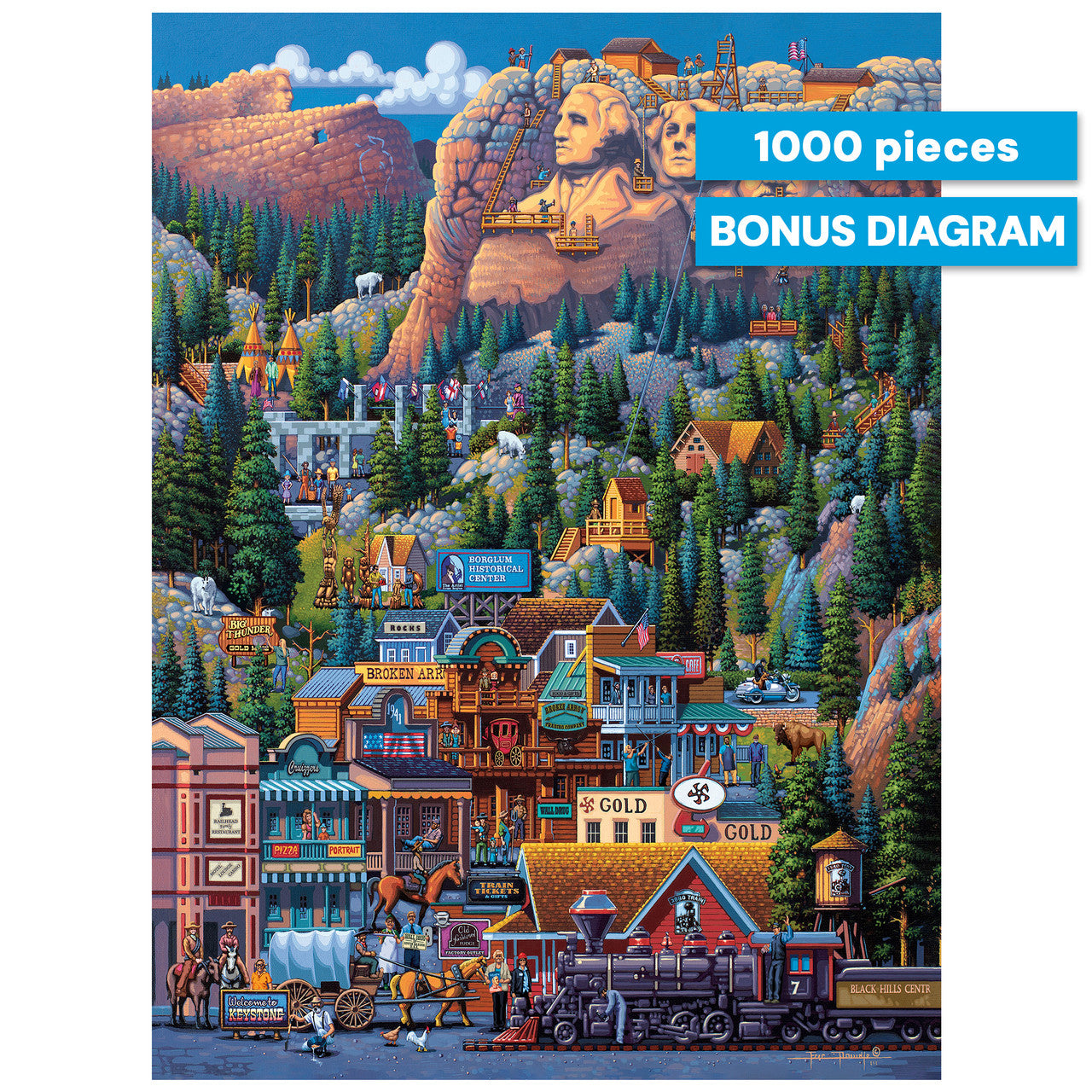 buffalo-games-dowdle-mount-rushmore-puzzle-1000-teile image 5