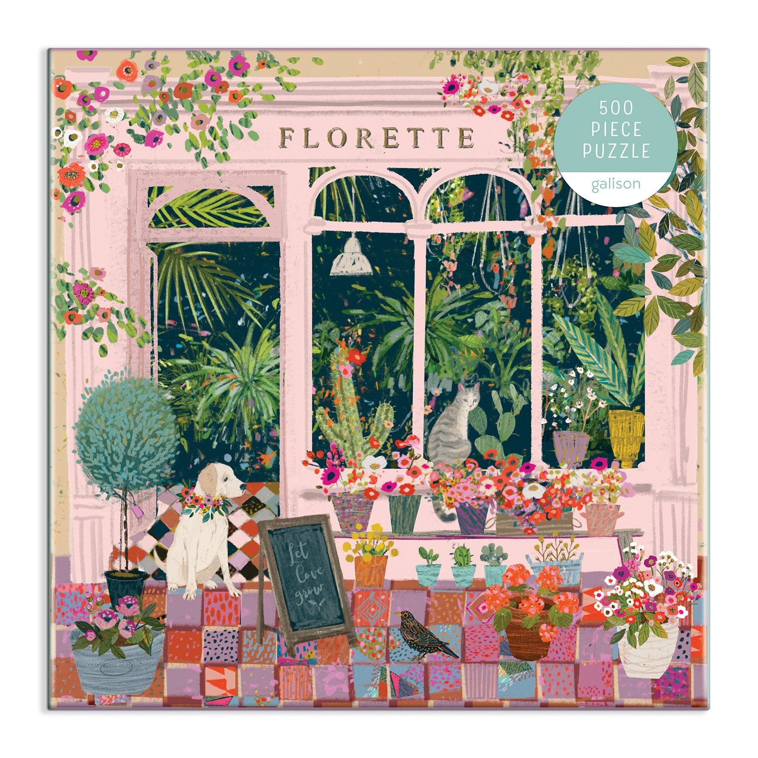 galison-florette-500-teile-puzzle-pflanzenladen image 2