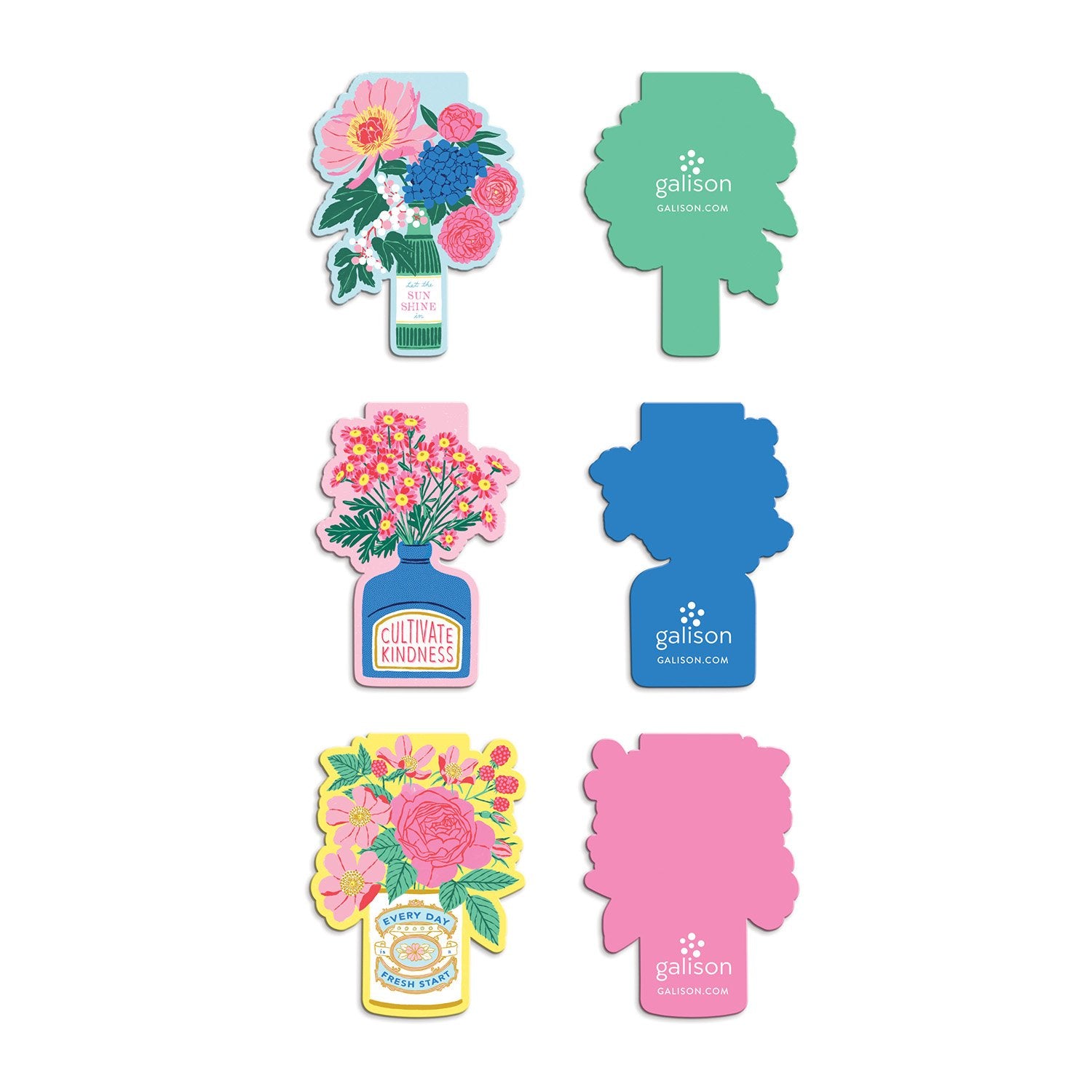 galison-ever-upward-florals-lesezeichen-3er-magnet image 2
