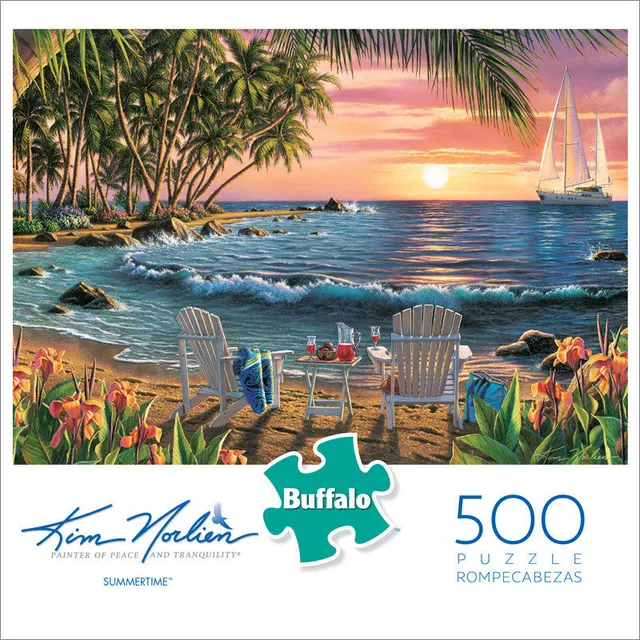 buffalo-games-kim-norlien-summertime-puzzle-500-teile-strand image 1