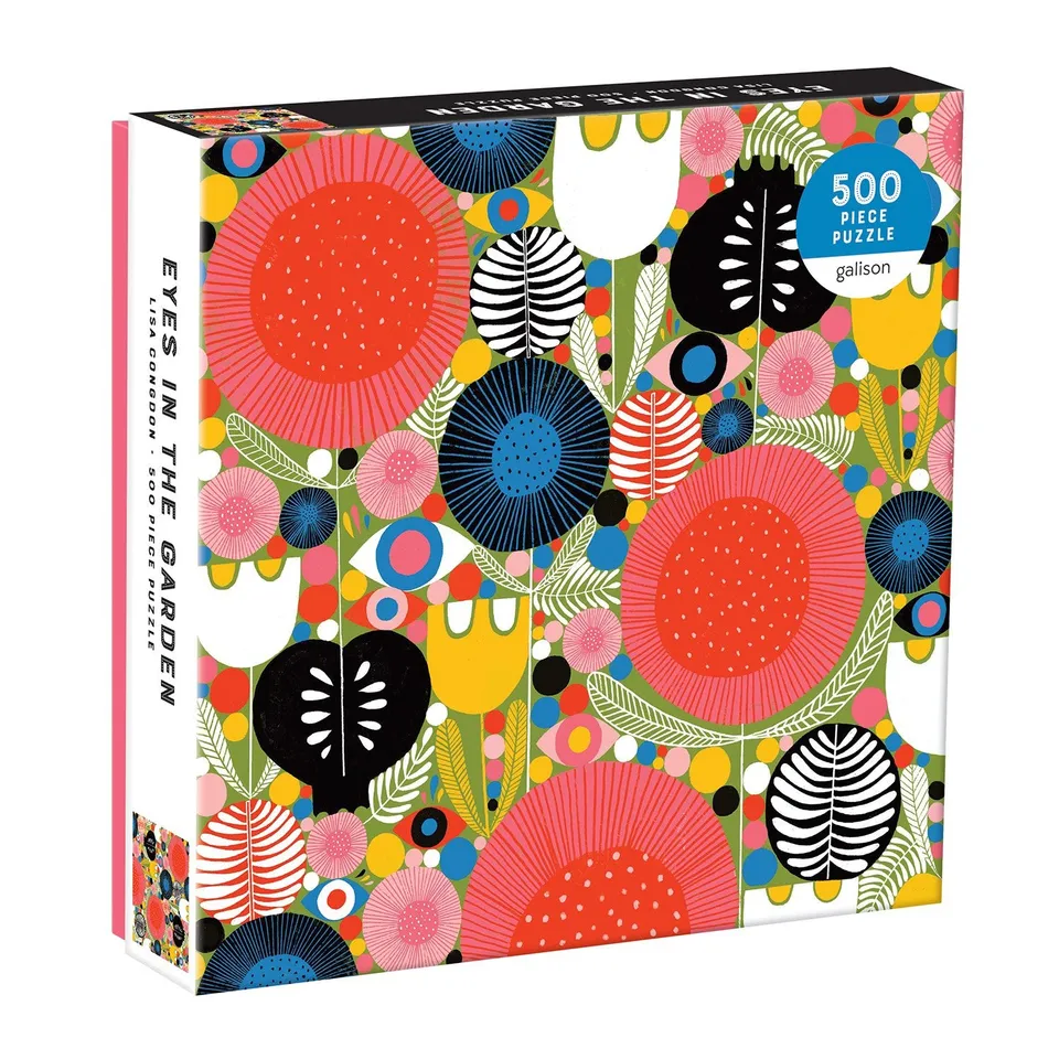 galison-jigsaw-eyes-in-the-garden-puzzle-500-teile image 1