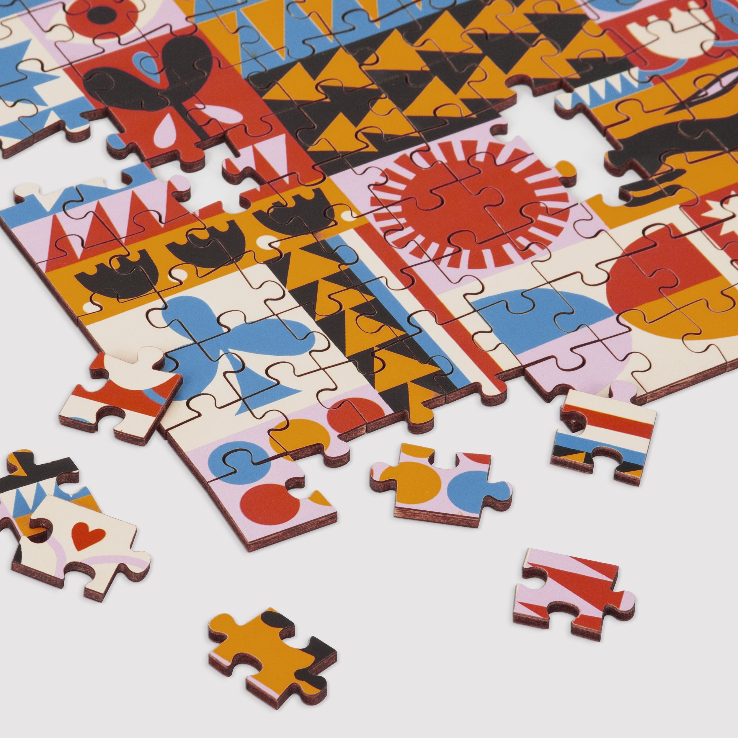 galison-lisa-congdon-rabbit-quilt-holzpuzzle-144-teile-bunt image 6