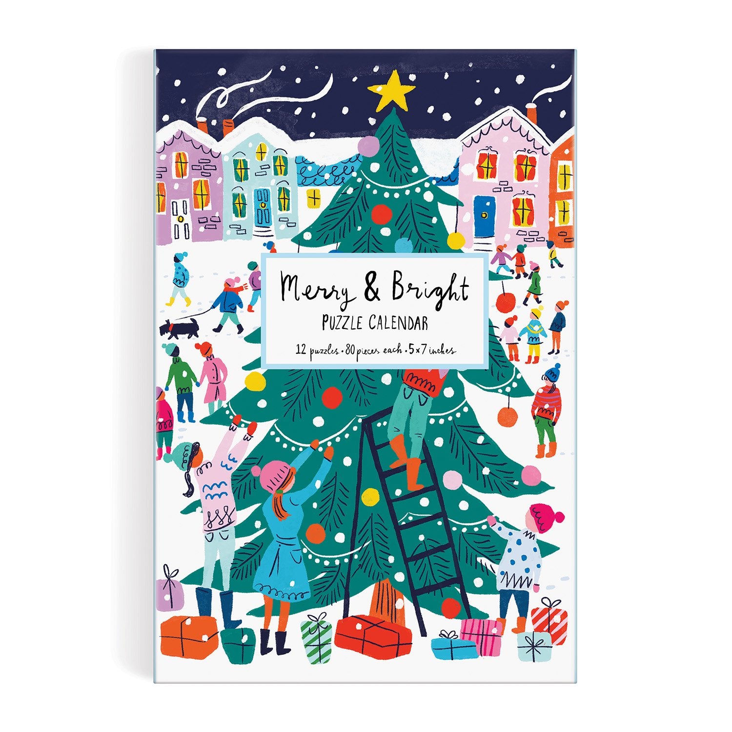 galison-merry-and-bright-adventskalender-puzzle-12x80-weihnachten image 2