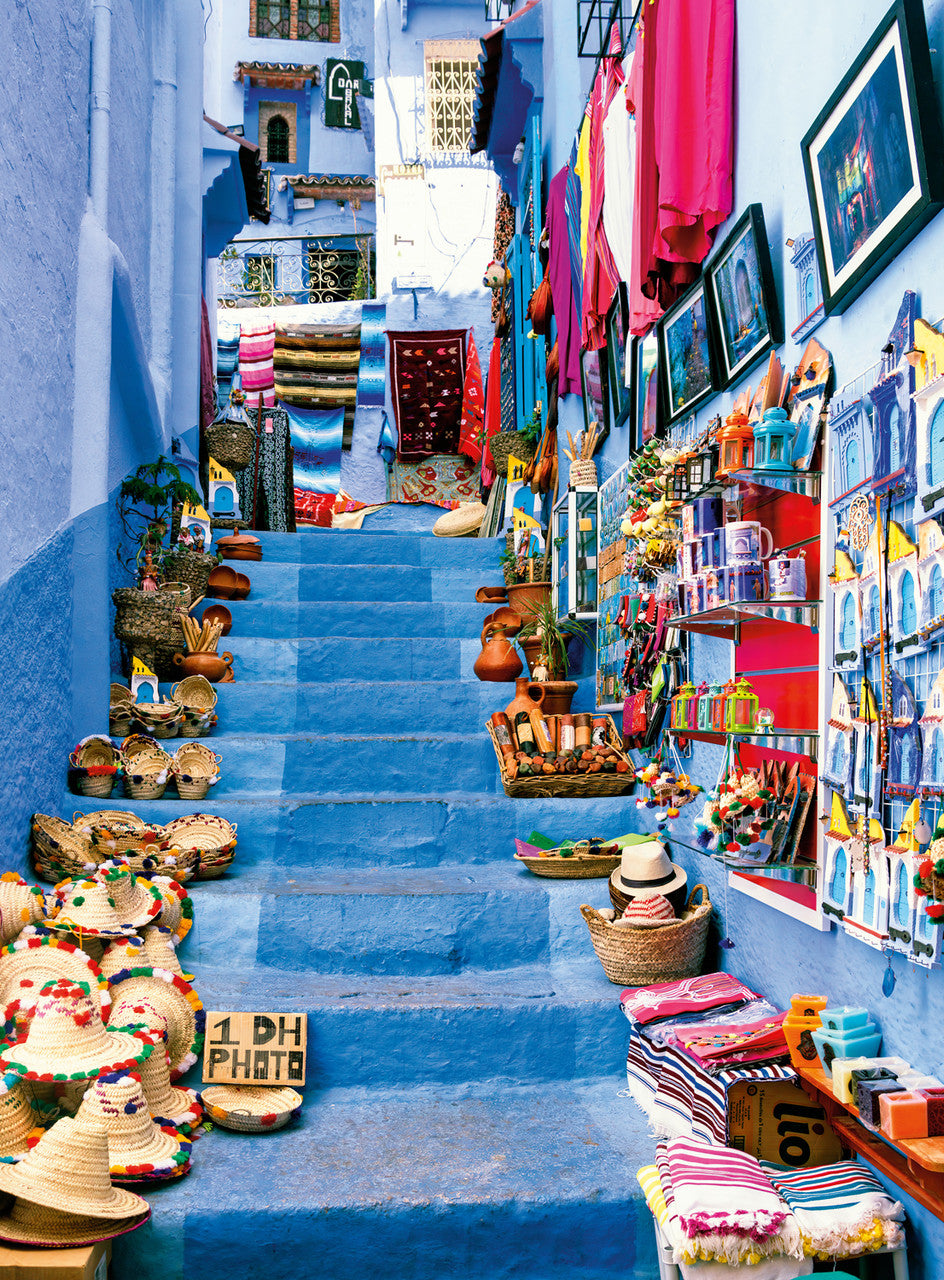blanc-blue-city-of-morocco-300-teile-puzzle-marokko image 2