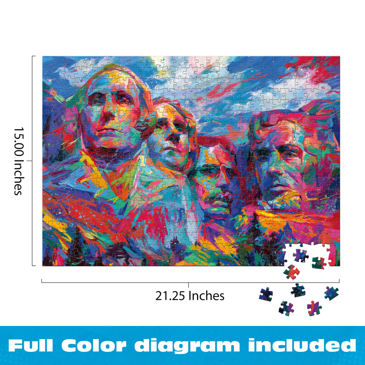 buffalo-games-americana-mount-rushmore-500-teile-puzzle-kunst image 5
