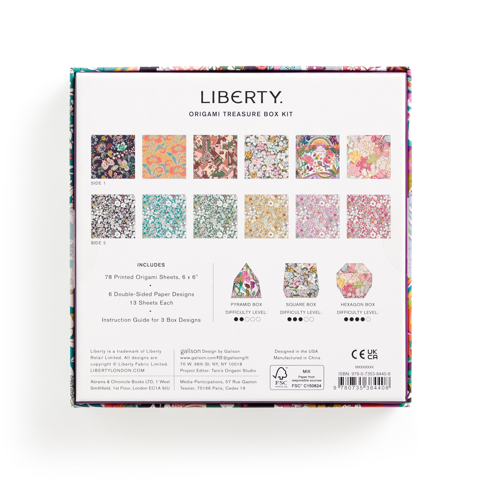 galison-liberty-origami-treasure-box-kit-78-blatt-box image 8