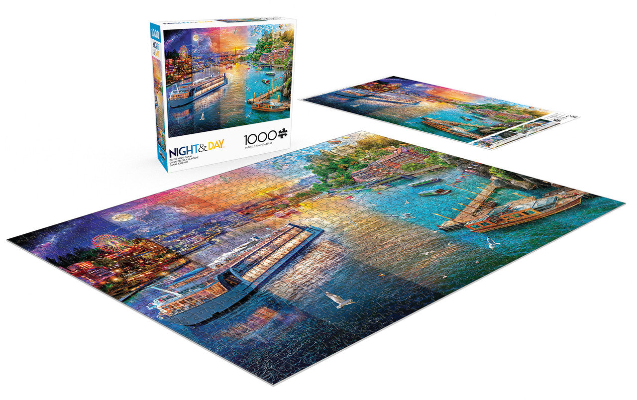 buffalo-games-night-day-canal-1000-teile-puzzle-stadt image 3