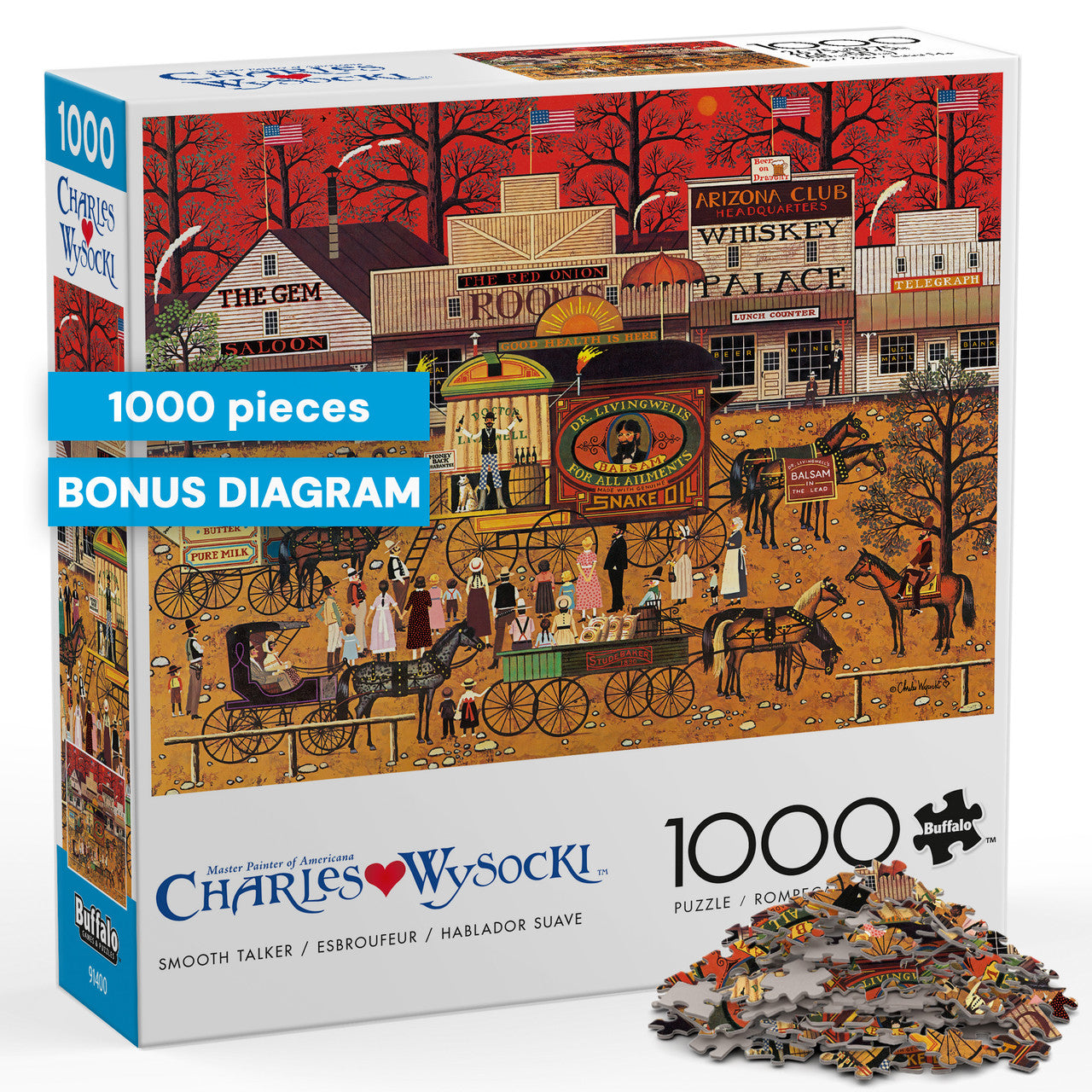 buffalo-games-charles-wysocki-smooth-talker-puzzle-1000-teile image 5