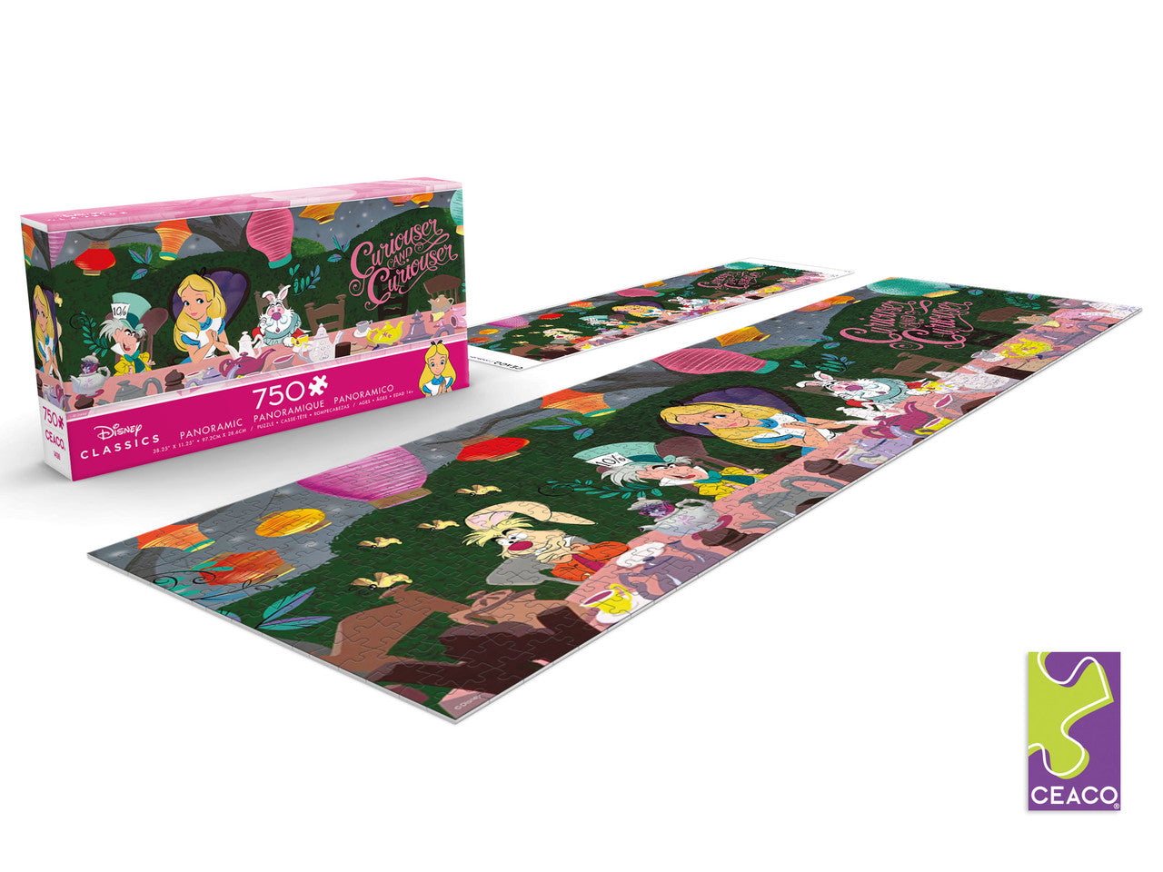 buffalo-games-alice-in-wonderland-tea-party-puzzle-750-teile-panorama image 2