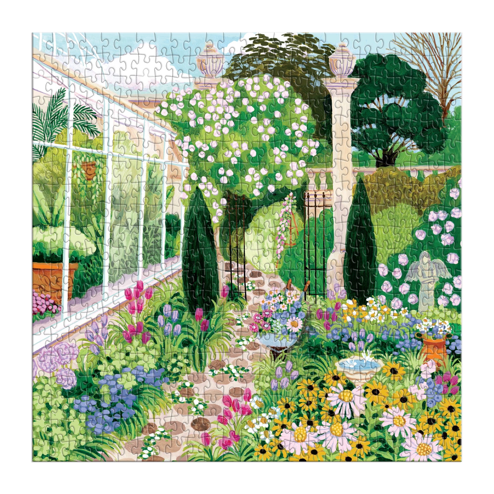 galison-evergreen-gardens-puzzle-500-garten image 3