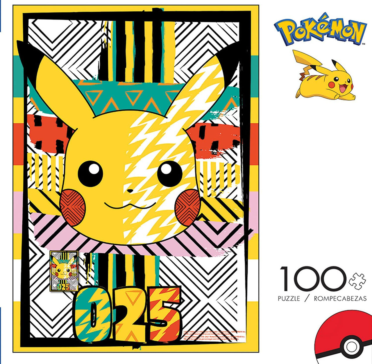 buffalo-games-pokemon-summer-pattern-pikachu-100-teile-puzzle-kinder image 1