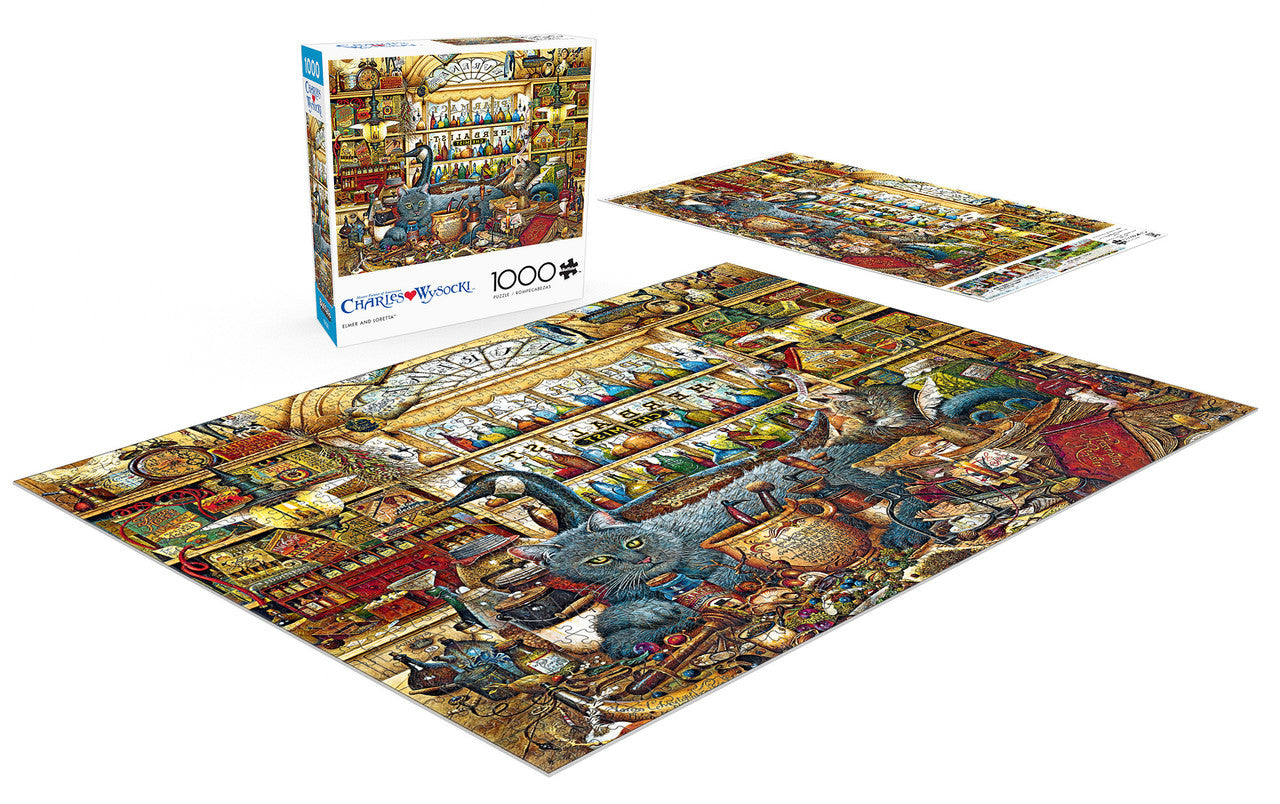 buffalo-games-wysocki-elmer-loretta-puzzle-1000-teile-katzen image 4