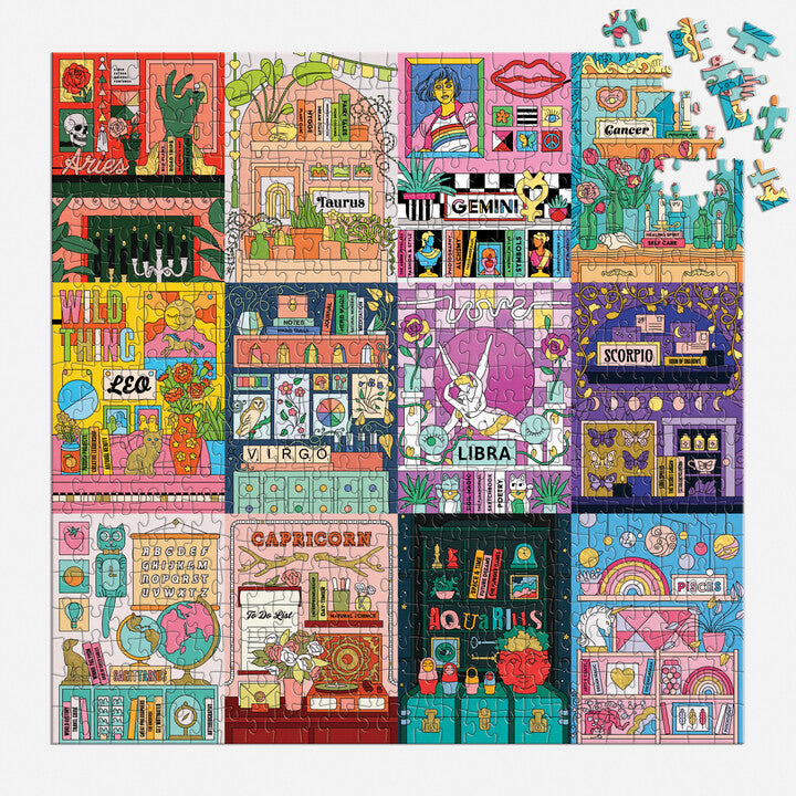 galison-house-of-astrology-500-teile-puzzle-goldfolie image 4