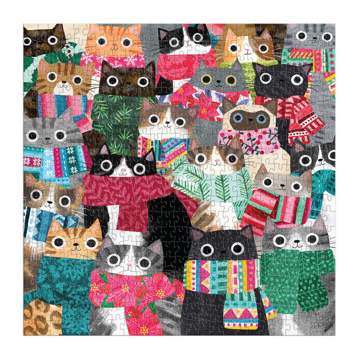 galison-wintry-cats-500-teile-puzzle-katzen-winter image 4