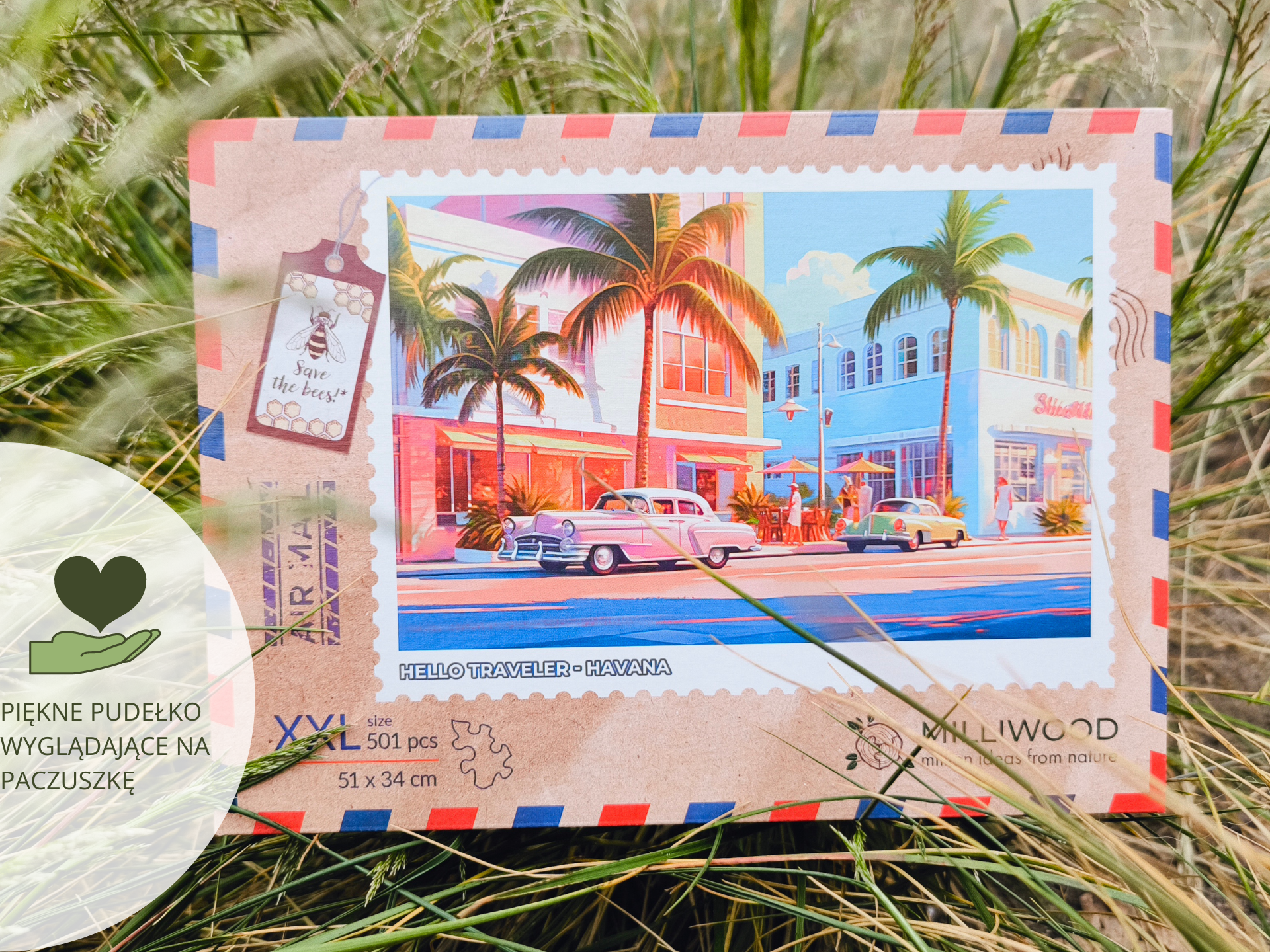 milliwood-hello-traveler-havana-holzpuzzle-500-teile-retro-autos image 5