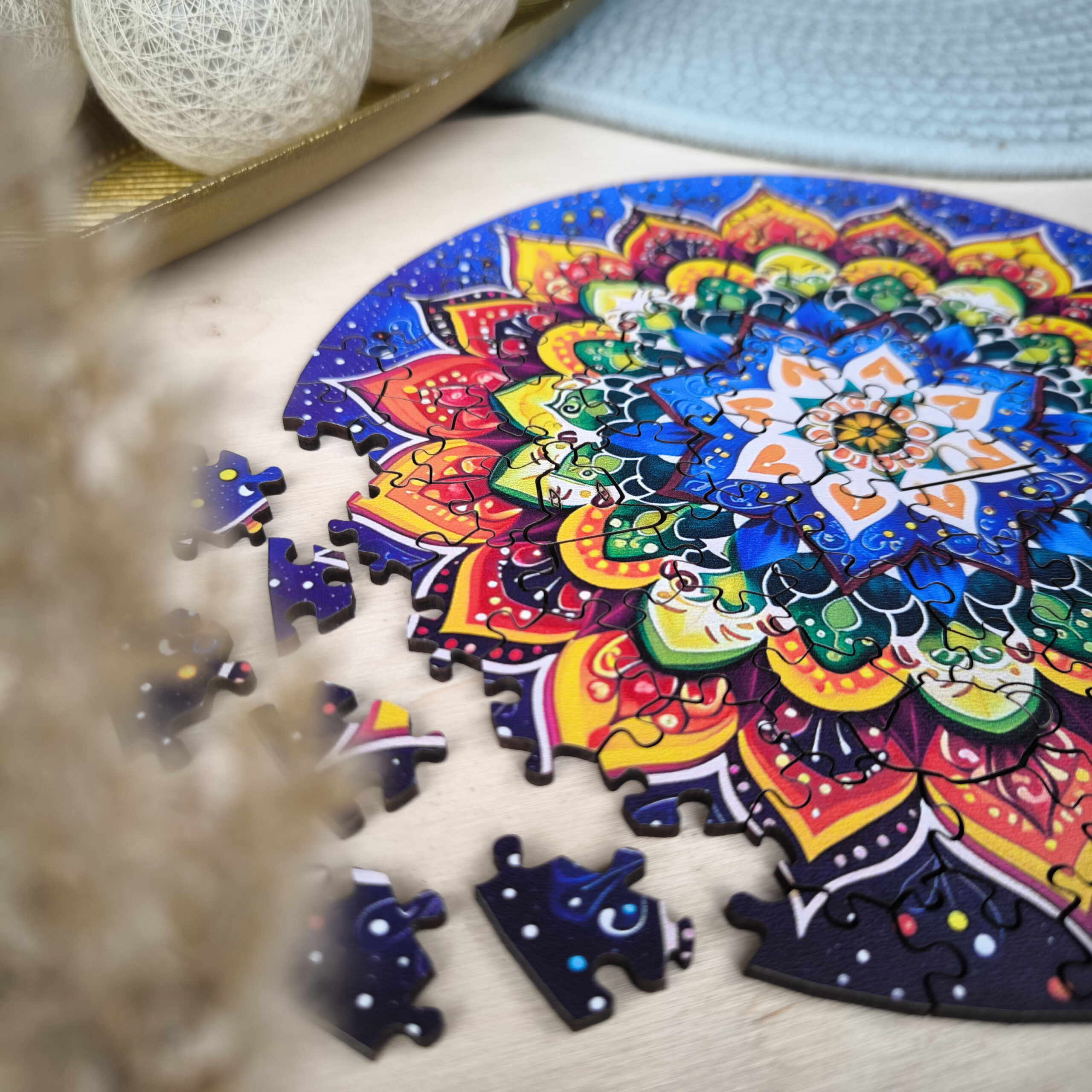 milliwood-peace-and-harmony-nacht-mandala-holzpuzzle-100-teile image 2
