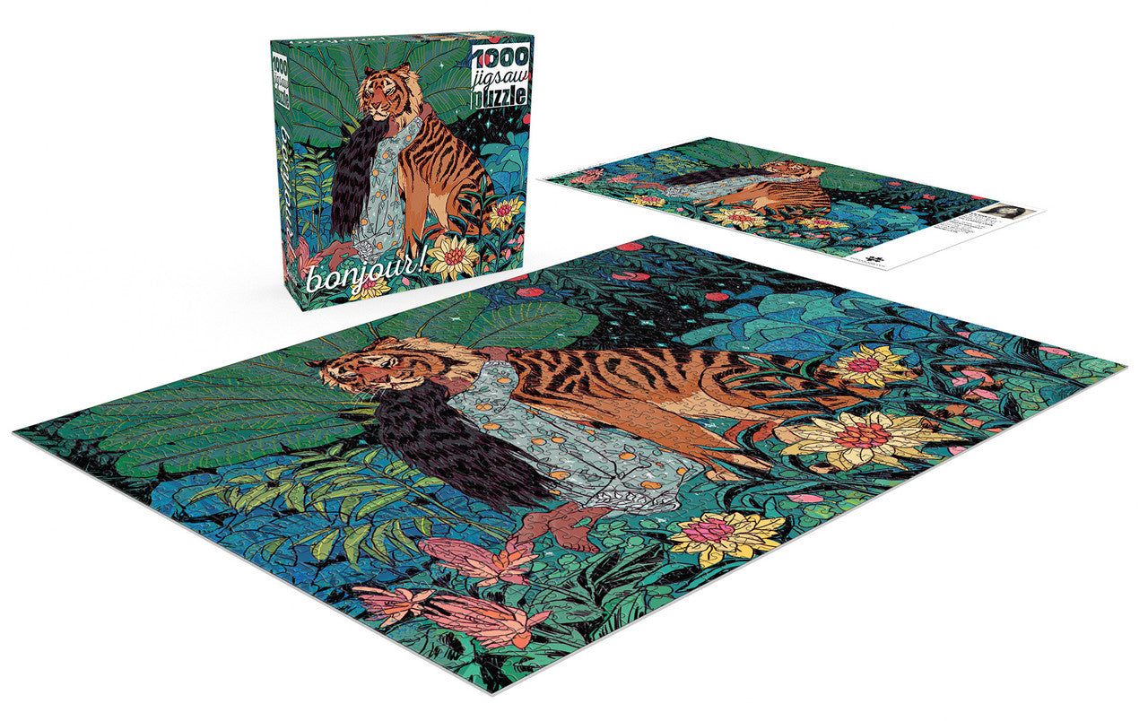 buffalo-games-bonjour-wild-friend-puzzle-1000-teile-tiger image 4