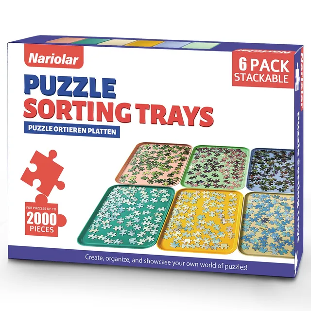 nariolar-puzzle-sorting-trays-sortiertabletts-medium-6-farben-stapelbar image 1