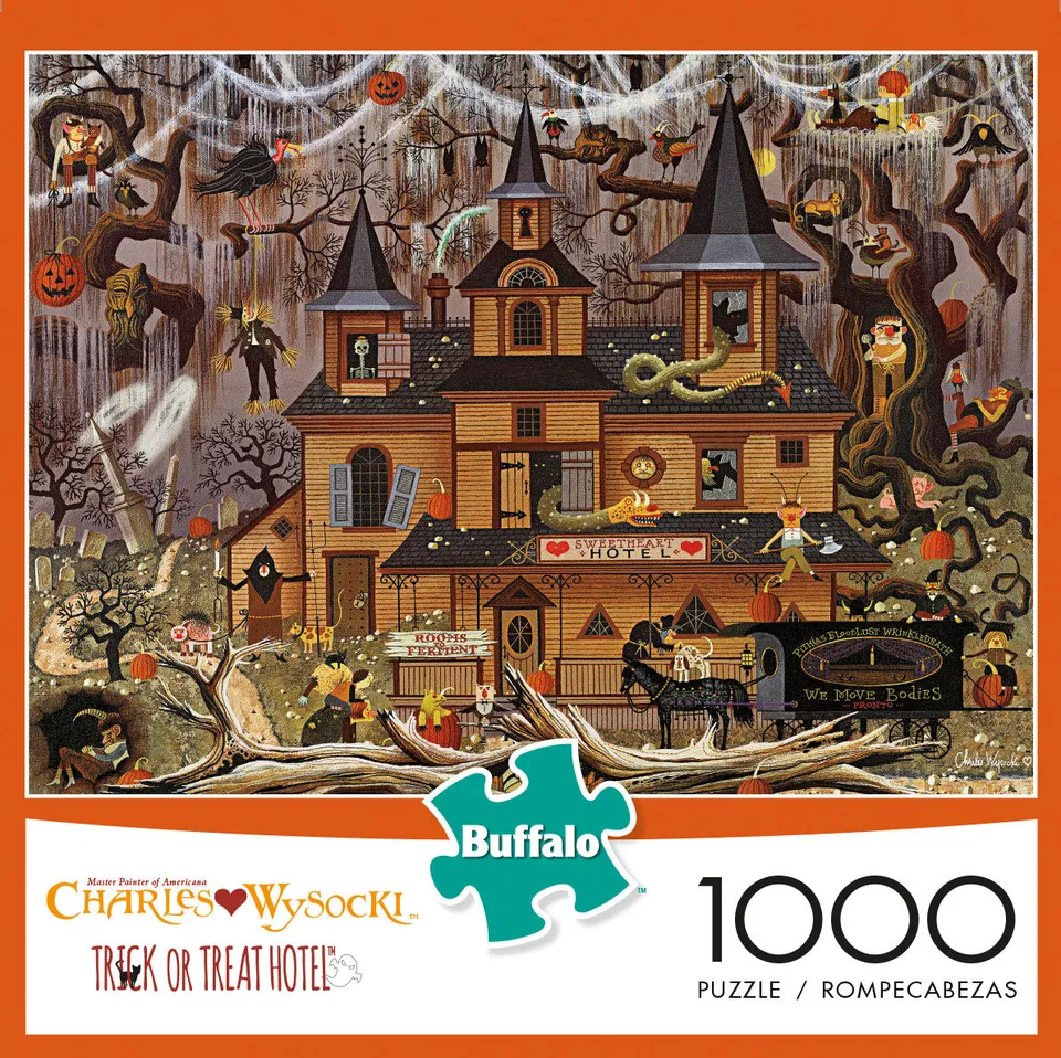 buffalo-games-wysocki-trick-or-treat-hotel-1000-teile-puzzle image 1