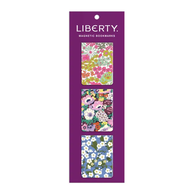 galison-liberty-magnetlesezeichen-3er-set-blumen image 1