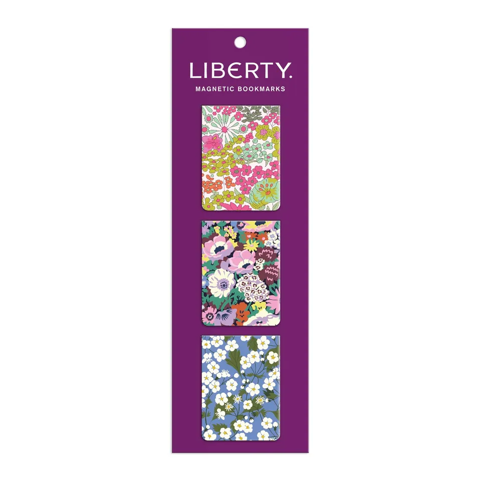 galison-liberty-magnetlesezeichen-3er-set-blumen image 1