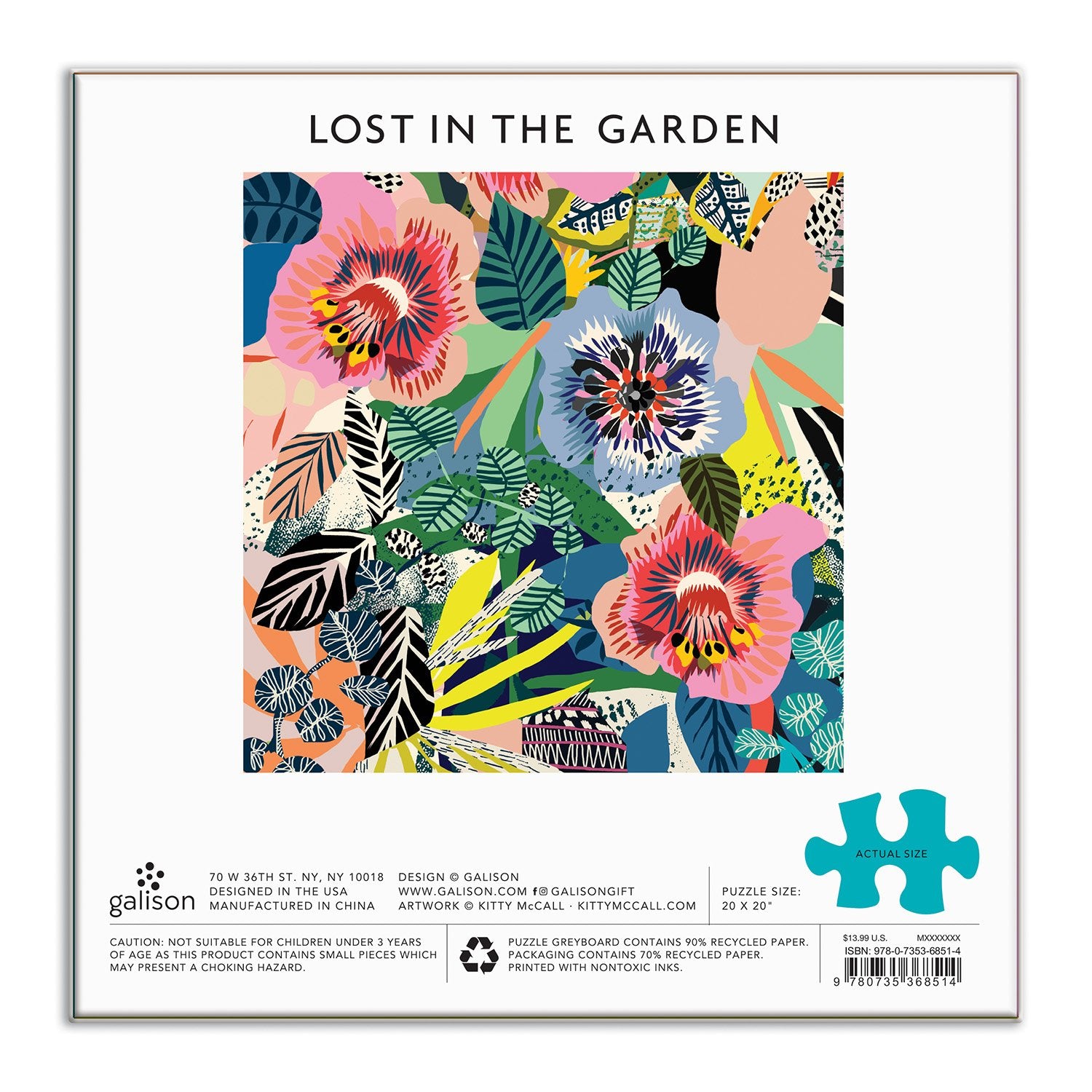 galison-jigsaw-puzzles-kitty-mccall-lost-in-garden-puzzle-500-teile image 7