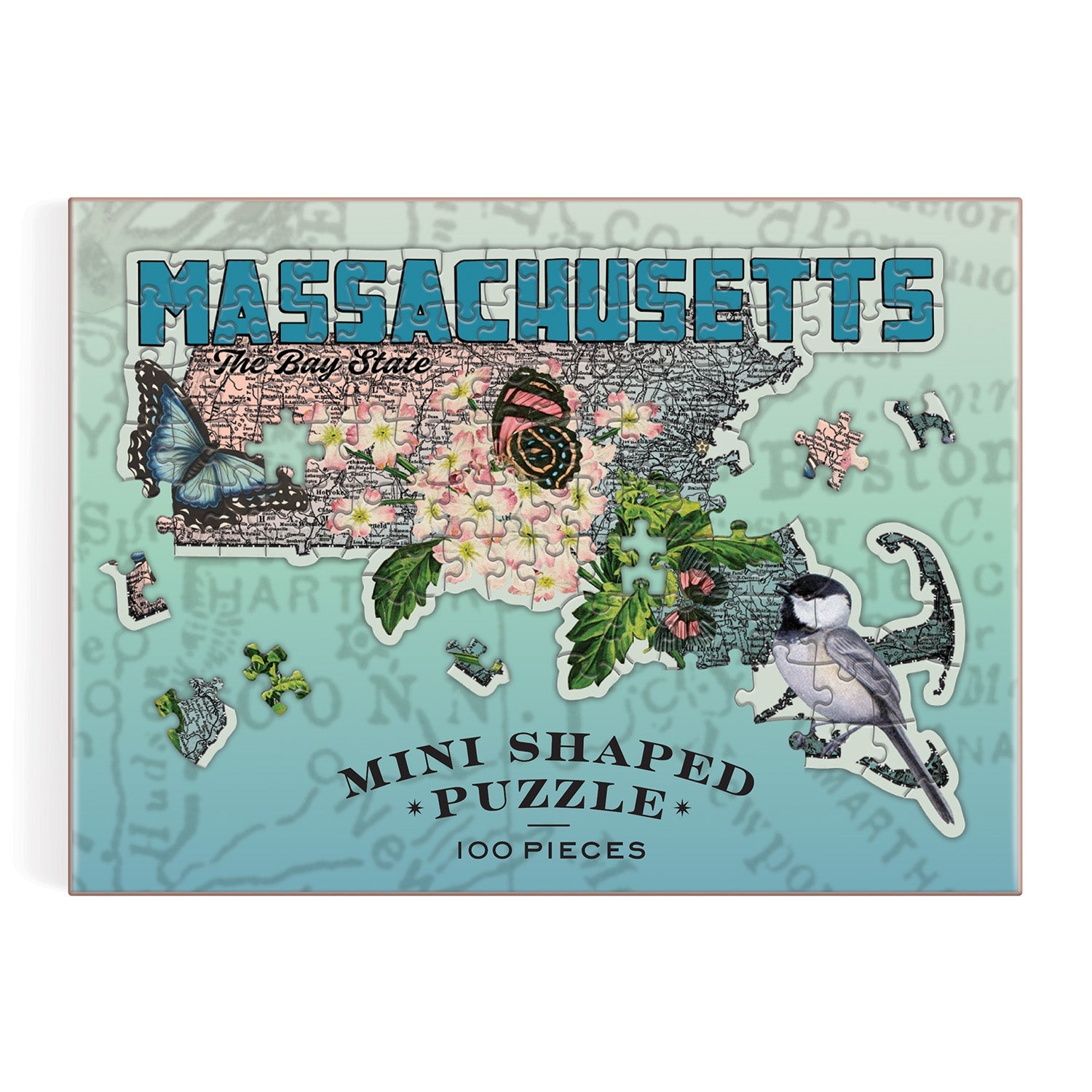galison-massachusetts-mini-puzzle-100-teile-vogel-blume image 2