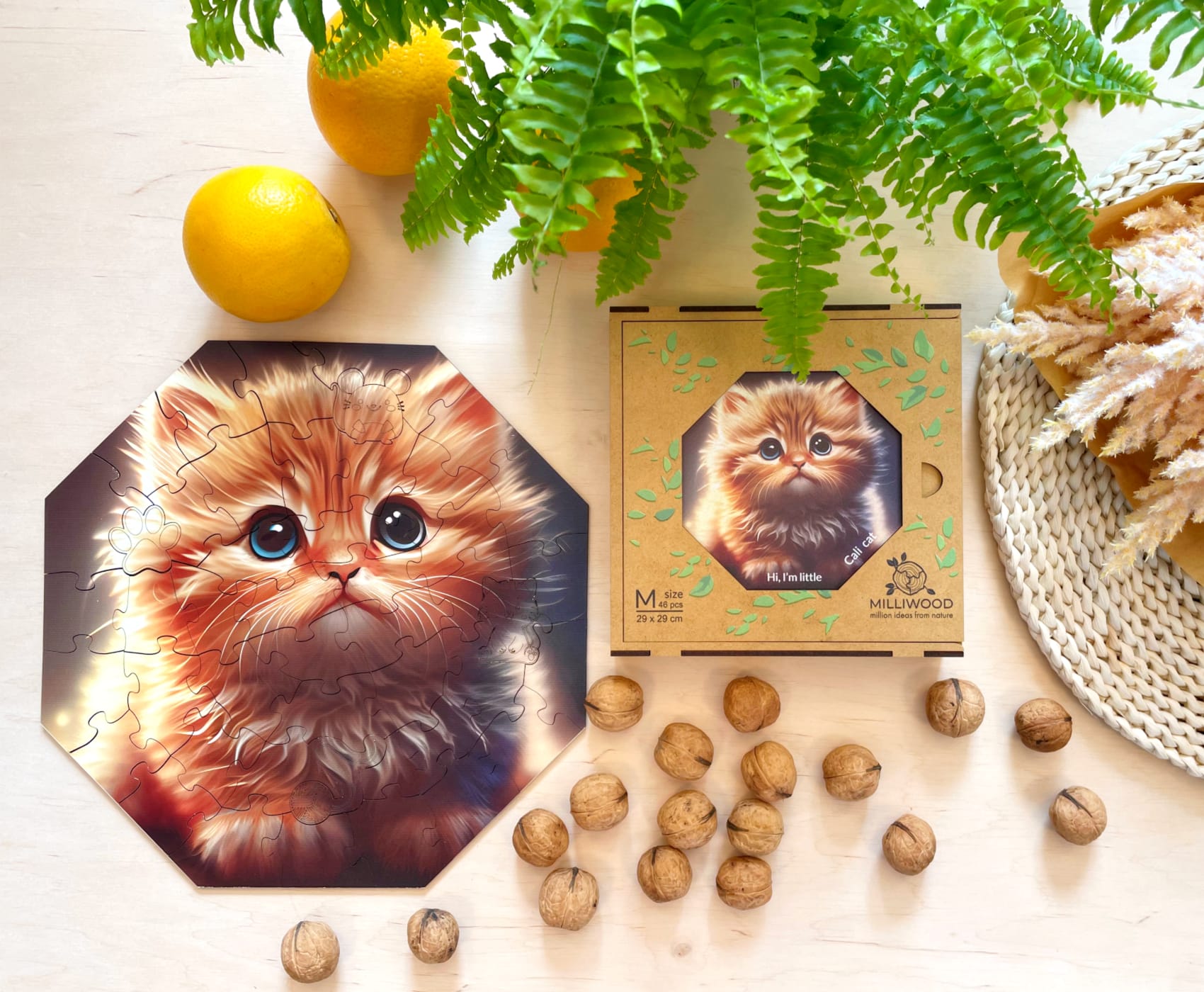 milliwood-hi-i-m-little-cali-cat-holzpuzzle-46-teile-katze image 5