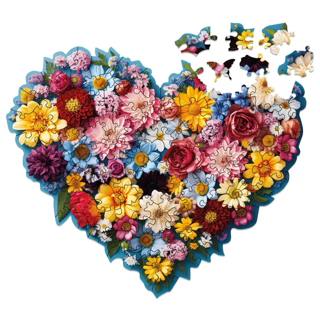 milliwood-celebrating-heart-holzpuzzle-100-teile-holzbox image 1