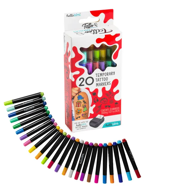 ceaco-hello-blink-tattoo-maker-spielset-20-marker-pack-tattoo image 1