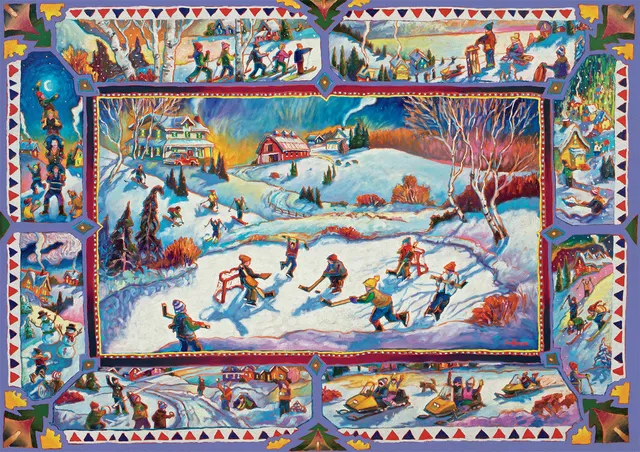 buffalo-games-winter-pickup-300-teile-puzzle-gro-e-teile-winter image 1
