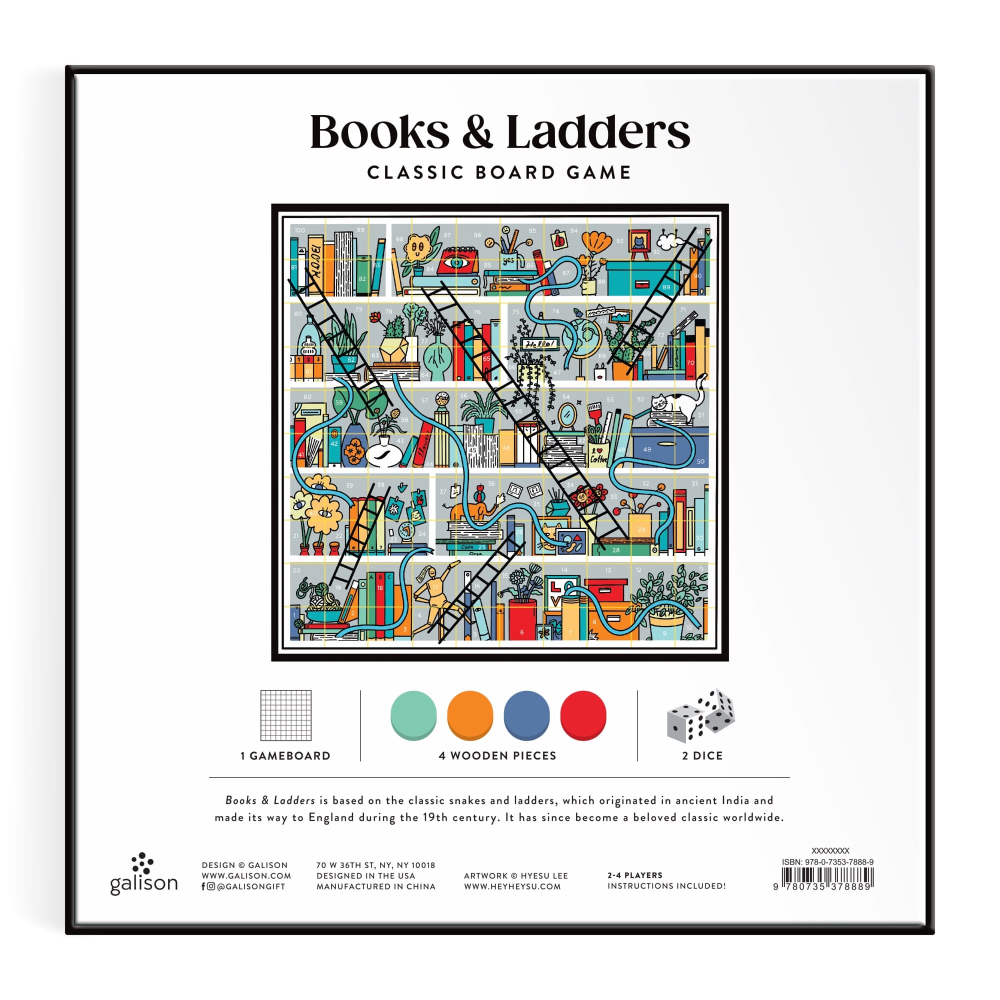 galison-games-books-and-ladders-brettspiel-b-cher-edition image 6