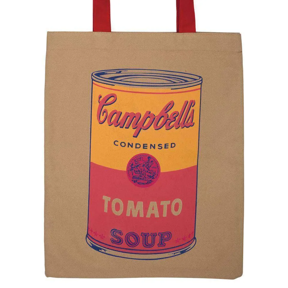 galison-warhol-campbell-s-soup-canvas-tote-bag-stofftasche image 1