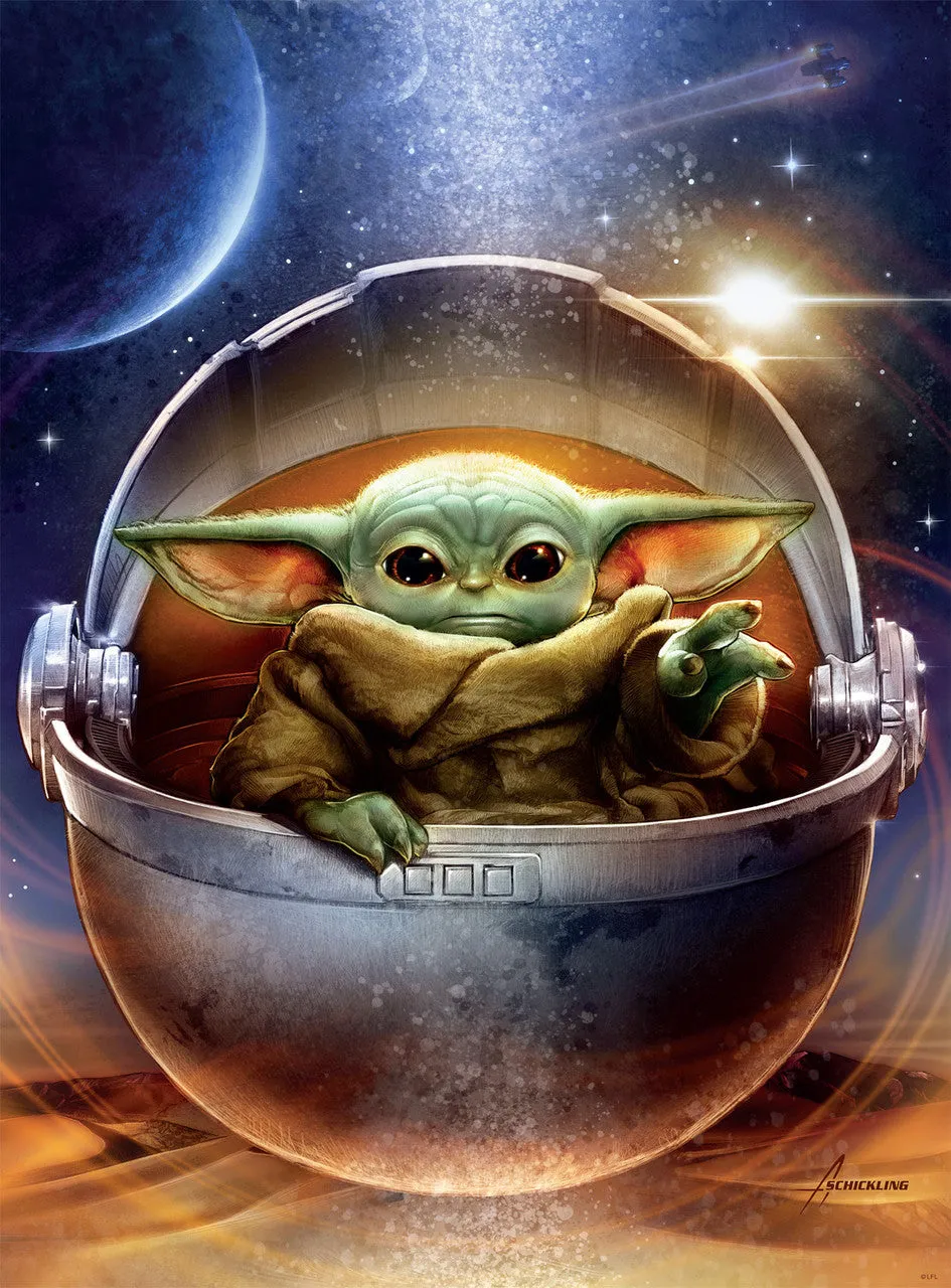 buffalo-games-star-wars-galactic-child-1000-teile-puzzle-grogu image 1