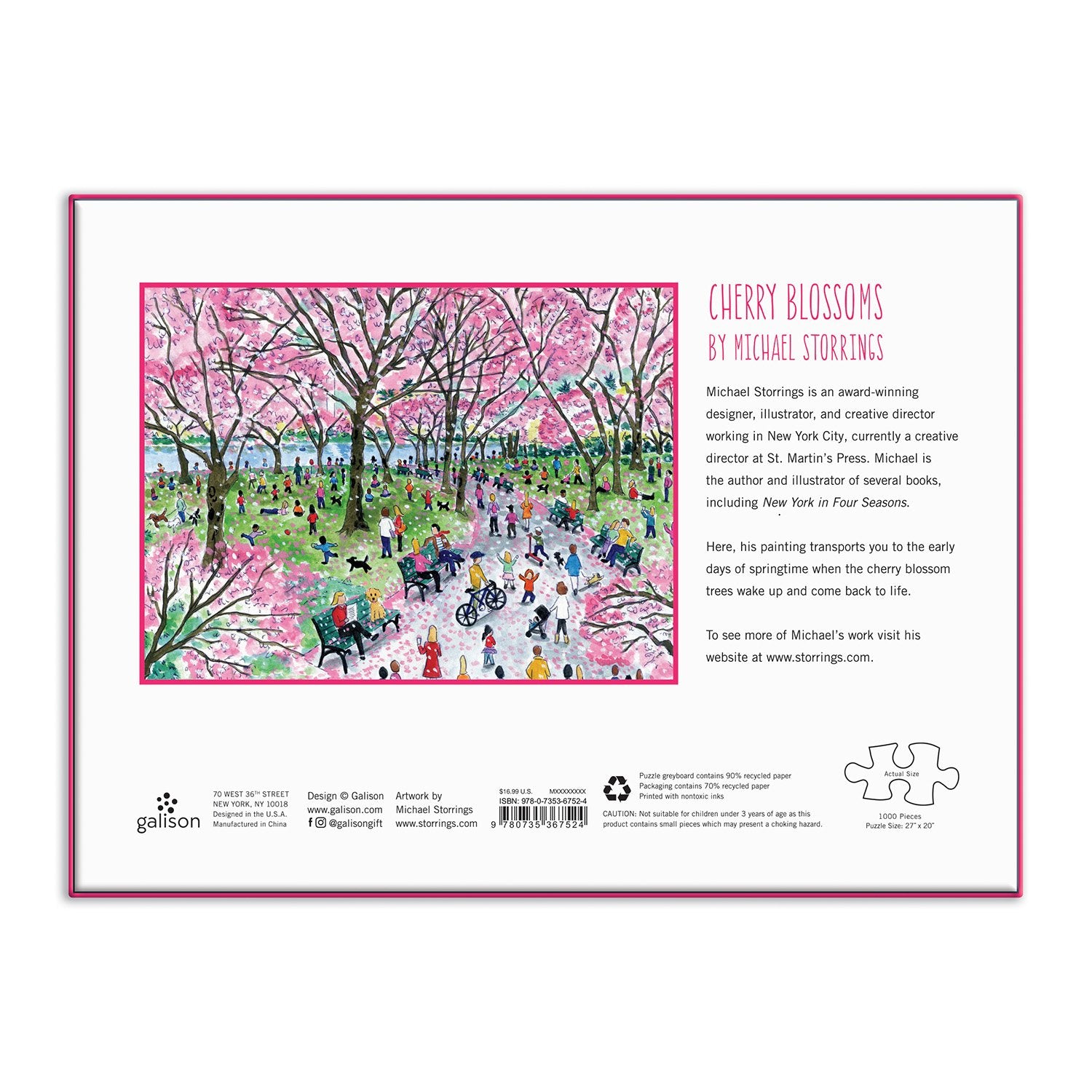 galison-michael-storrings-cherry-blossoms-puzzle-1000-teile image 5