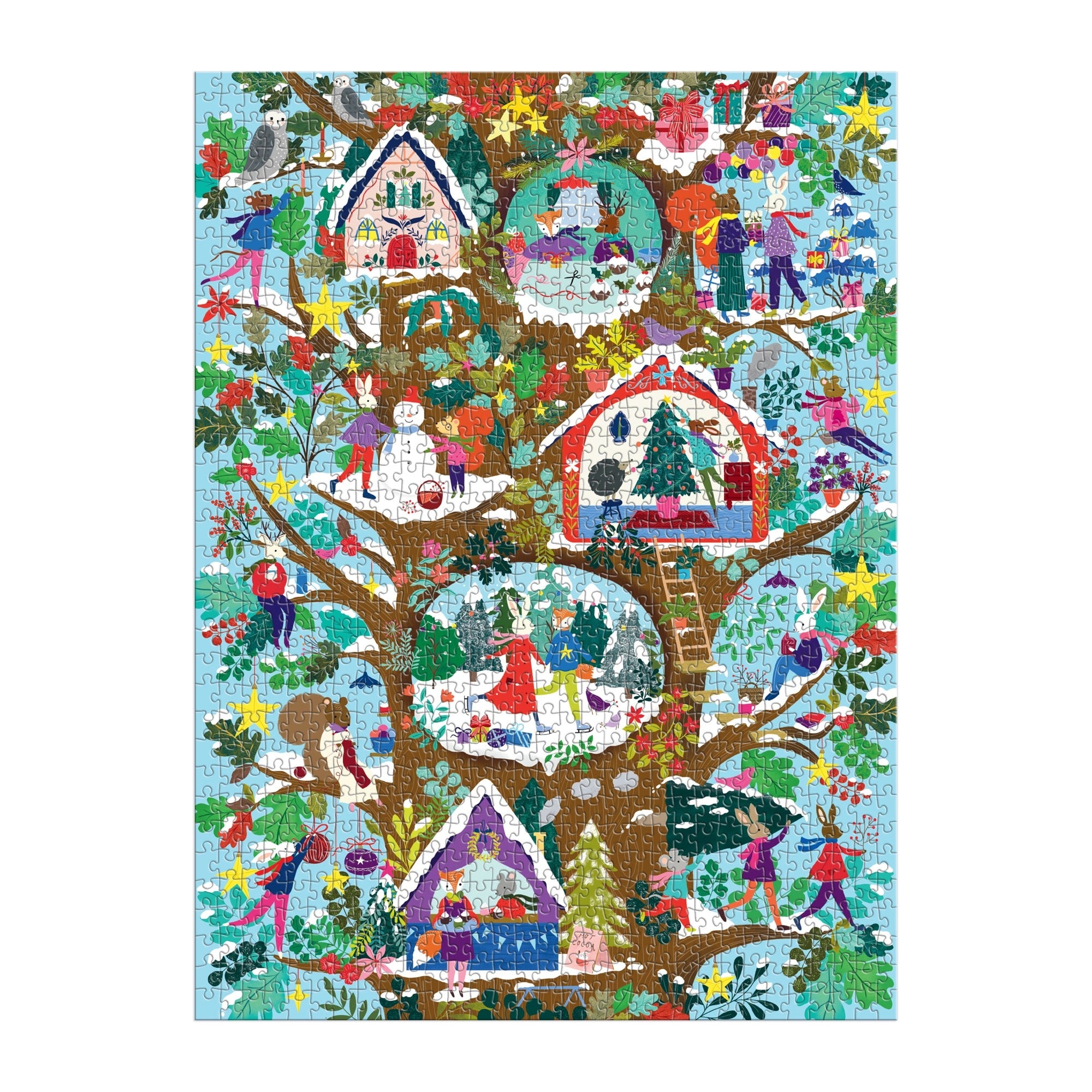 galison-jigsaw-puzzles-deck-the-hollows-1000-teile-weihnachten image 3