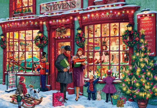 buffalo-games-christmas-toyshop-puzzle-2000-teile-weihnachten image 1