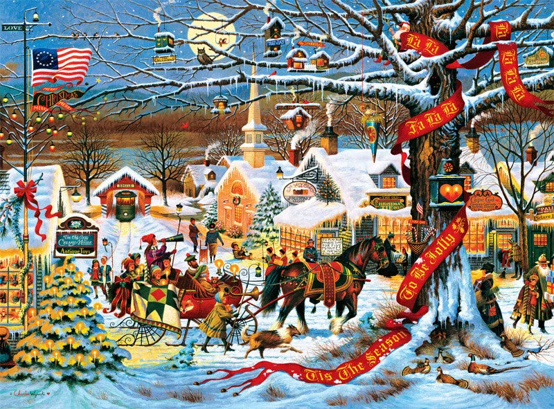 buffalo-games-wysocki-small-town-christmas-1000-teile-puzzle-weihnachten image 1
