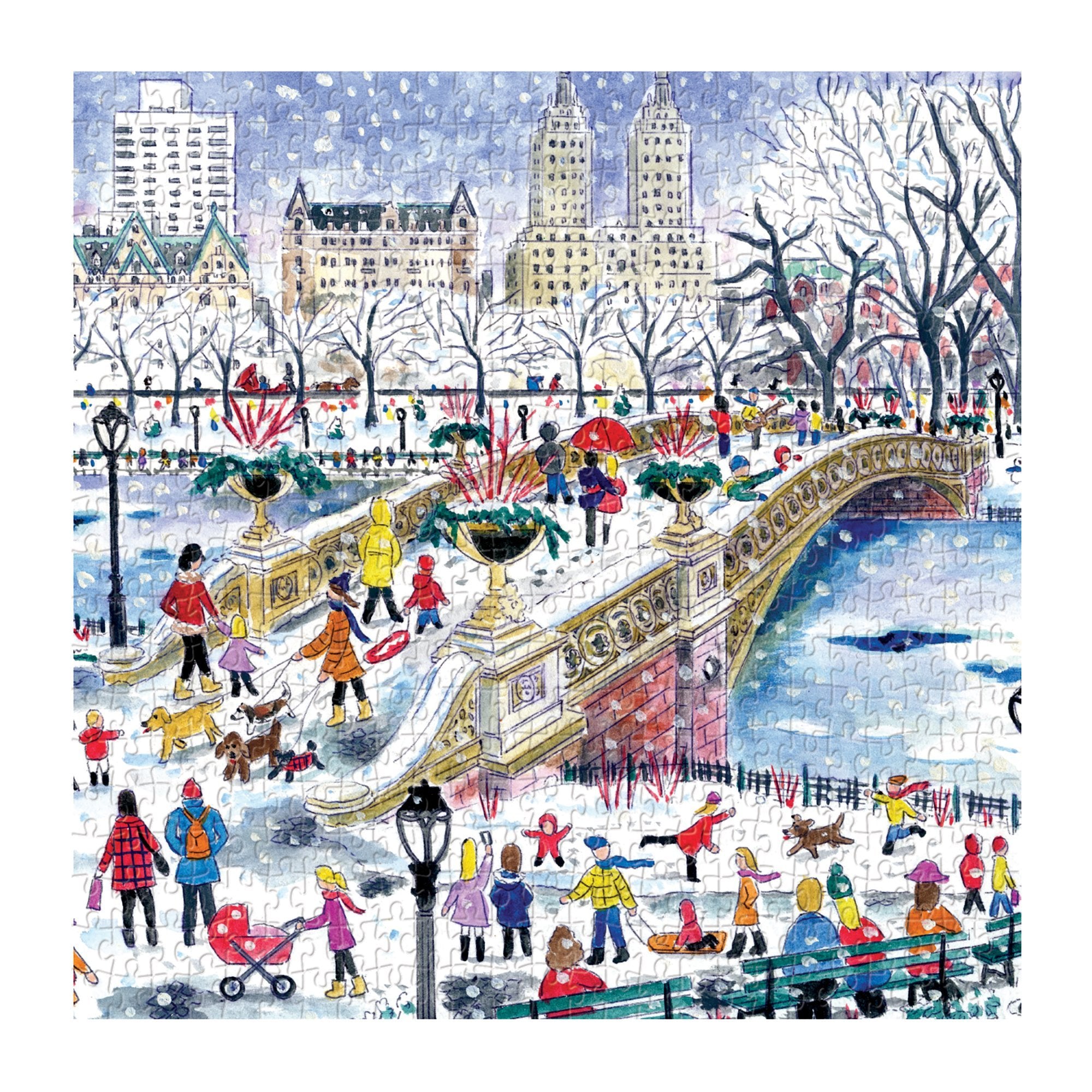 galison-bow-bridge-central-park-puzzle-500-teile-winter image 2