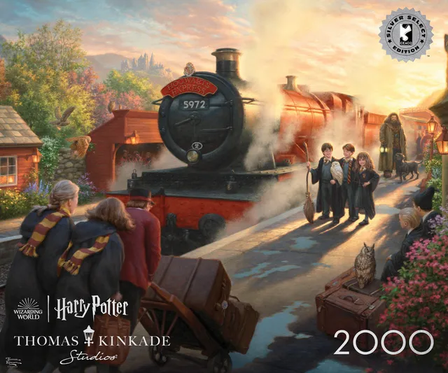 buffalo-games-hogwarts-express-2000-teile-puzzle-kinkade image 1