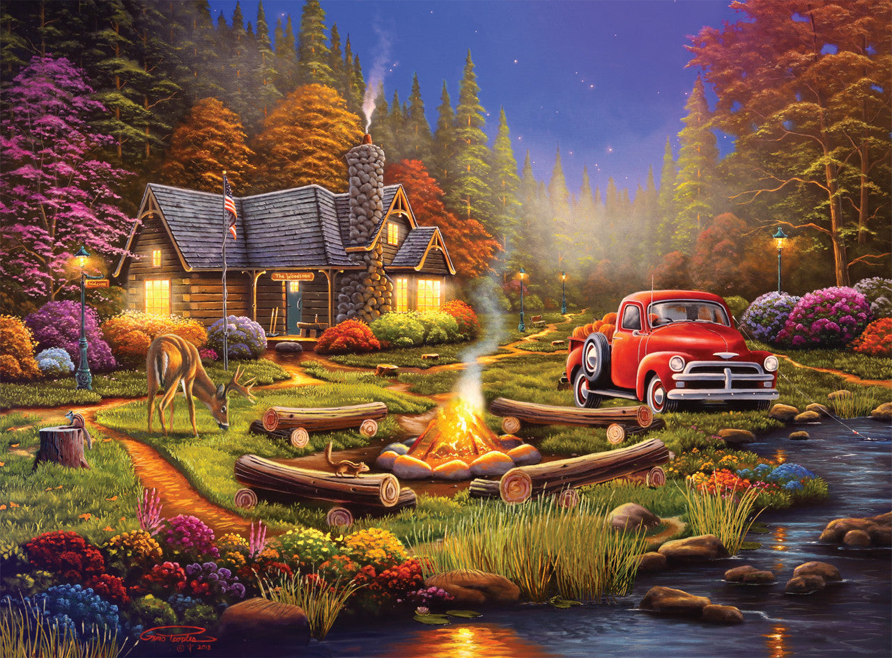 buffalo-games-peoples-the-woodsmen-puzzle-1000-teile-wald image 1