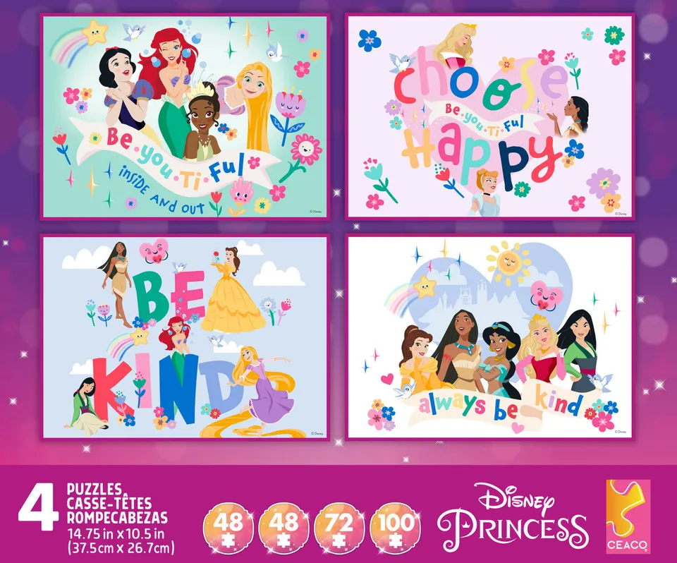 buffalo-games-disney-princess-puzzle-multipack-100-teile image 1
