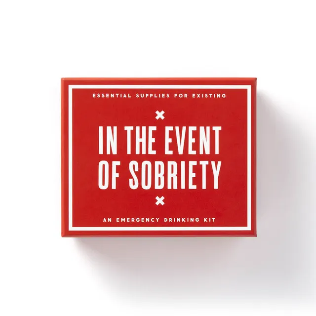 galison-in-the-event-of-sobriety-emergency-trinkset-geschenkbox image 1