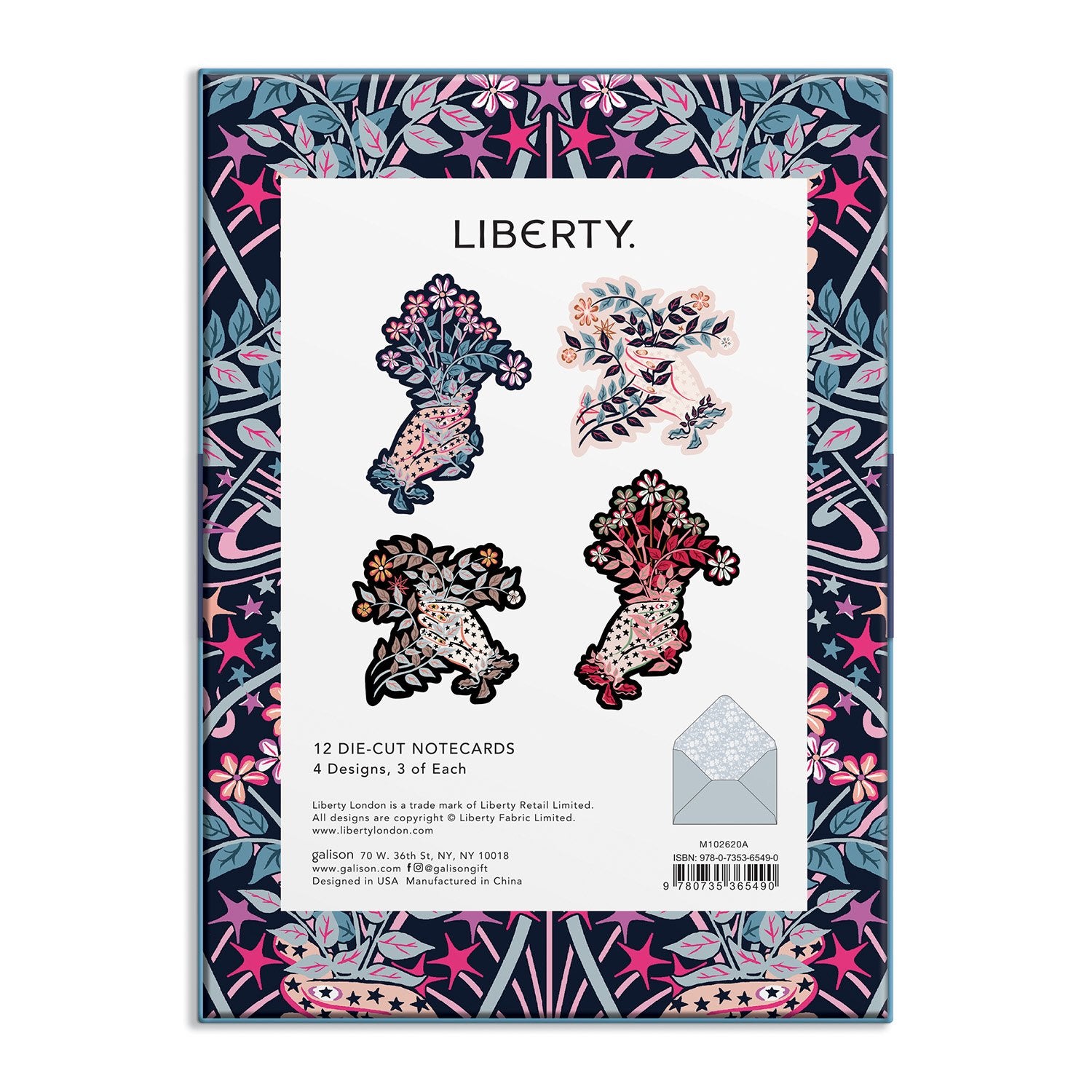 galison-liberty-ianthe-notecard-set-12-karten-blumen image 6