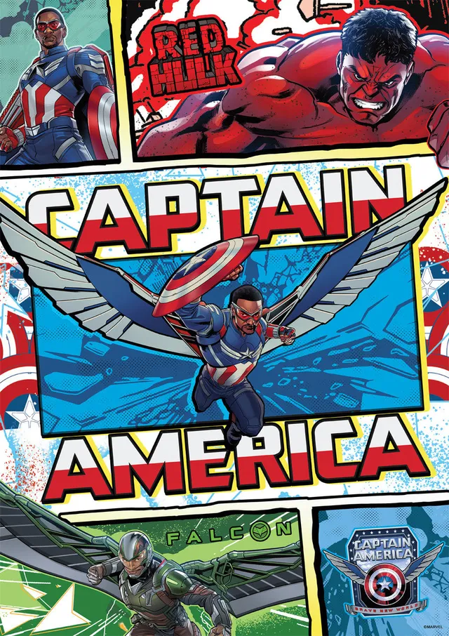 buffalo-games-marvel-captain-america-brave-new-world-puzzle-500-teile image 1